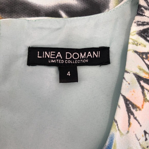 Linea Domani Limited Collection Womens Size 4 Sleeveless Printed Sheath Dress - Picture 6 of 10